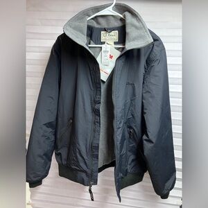 Men's L.L.Bean Warm-Up Jacket, Fleece Lined、NEW